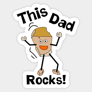 This Dad Rocks Sticker